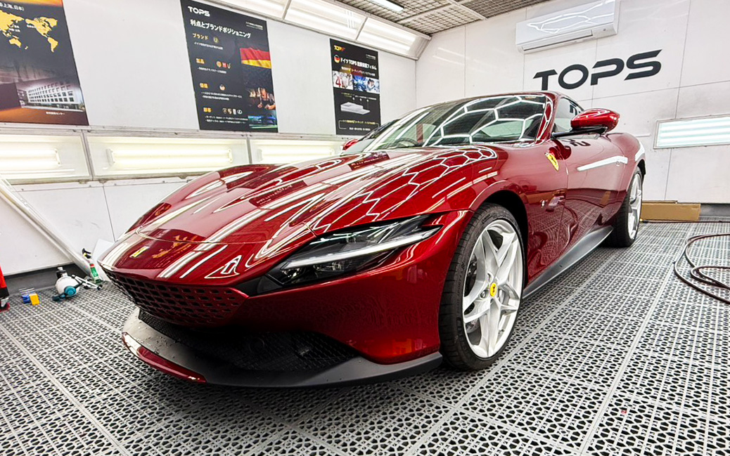 フェラーリ・ローマ｜カラープロテクションフィルムで劇的イメージチェンジ！