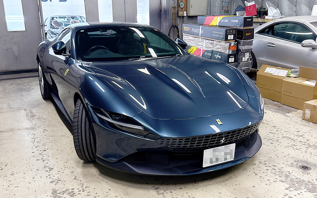 フェラーリ・ローマ｜カラープロテクションフィルムで劇的イメージチェンジ！